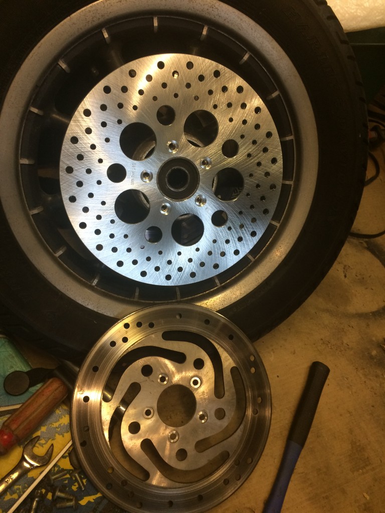 Fitting the new front disk